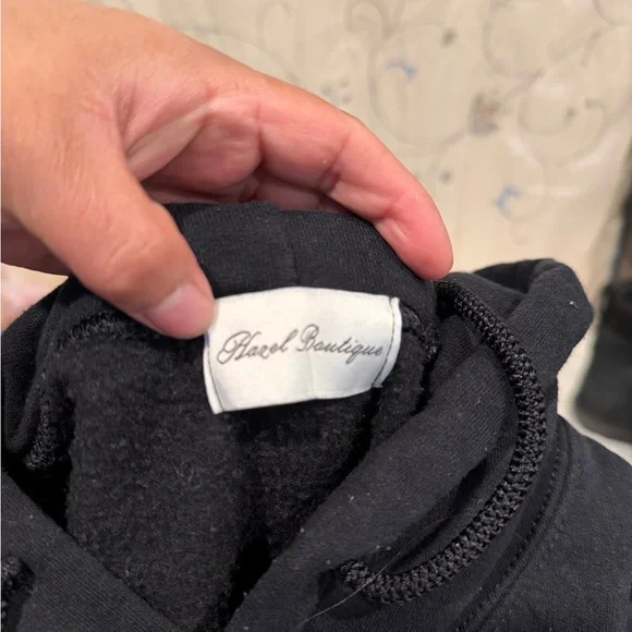 Hazel Men's Black Hoodie Sweater - Picture 6 of 7